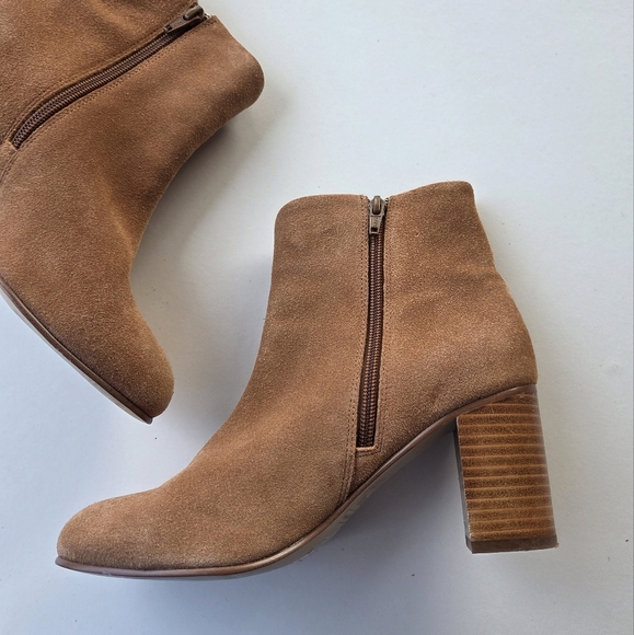 Soludos Midheel Venetian Tan Suede Leather Size 7 - Picture 5 of 10